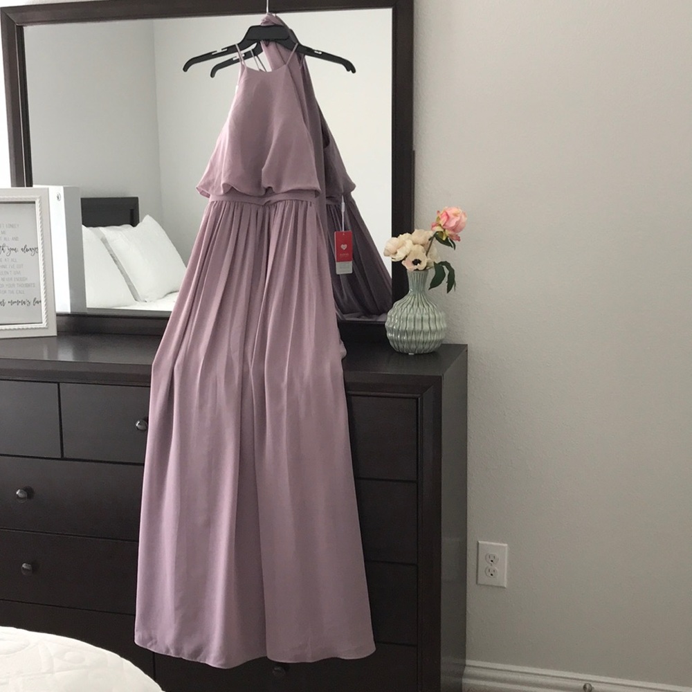 Dusk/purple maxi with sash Sz. 4 NWT
